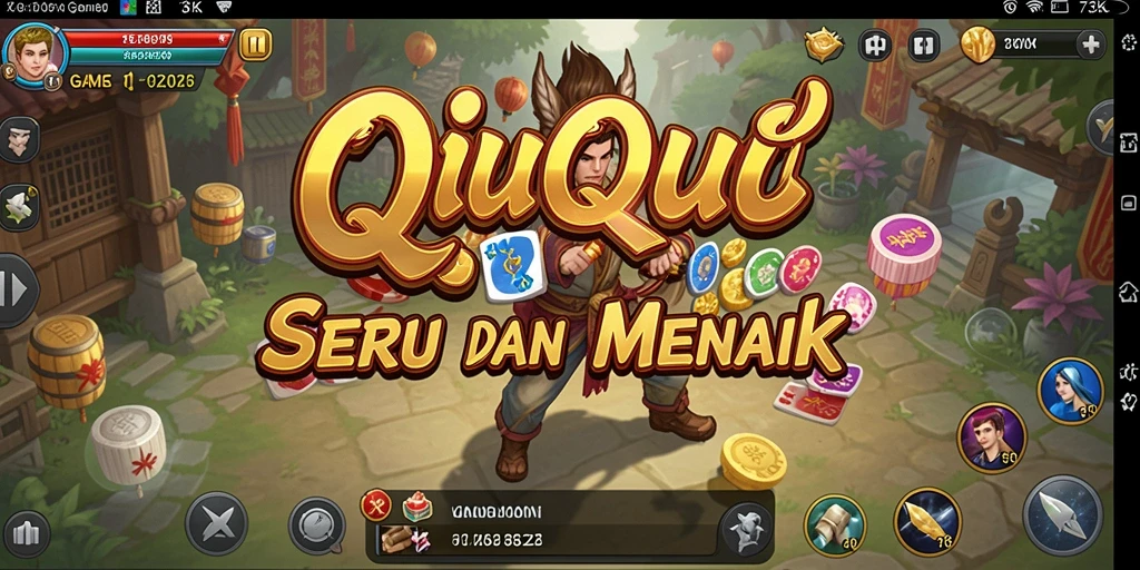 Tampilan gameplay QiuQiu yang menarik di 73K.