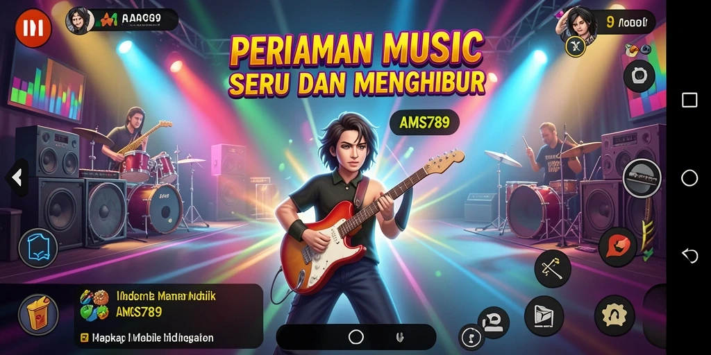 Tampilan menarik dari gameplay AMS789 yang penuh dengan ritme dan warna.