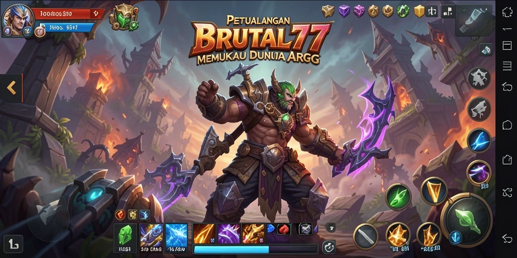 Tangkapan layar dari gameplay BRUTAL77 yang menegangkan dan mendebarkan.