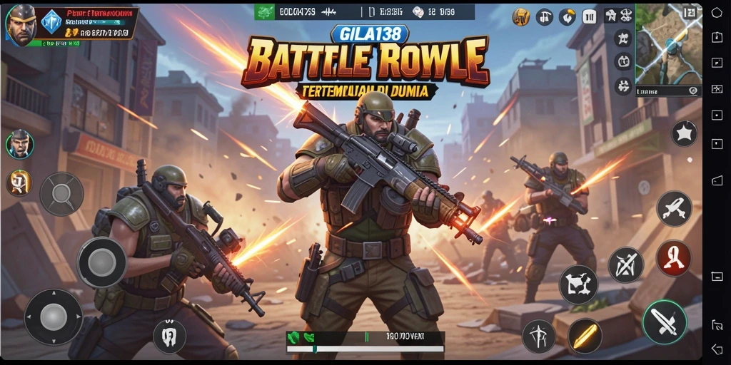 Gameplay seru dalam pertempuran Battle Royale di GILA138.