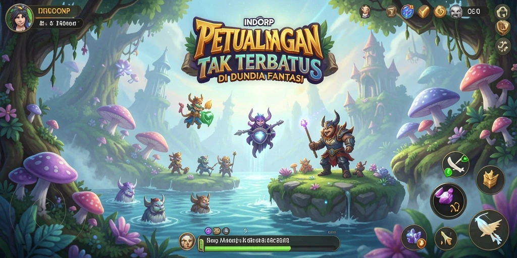Screenshot utama INDORP menampilkan aksi seru dalam petualangan mendebarkan.