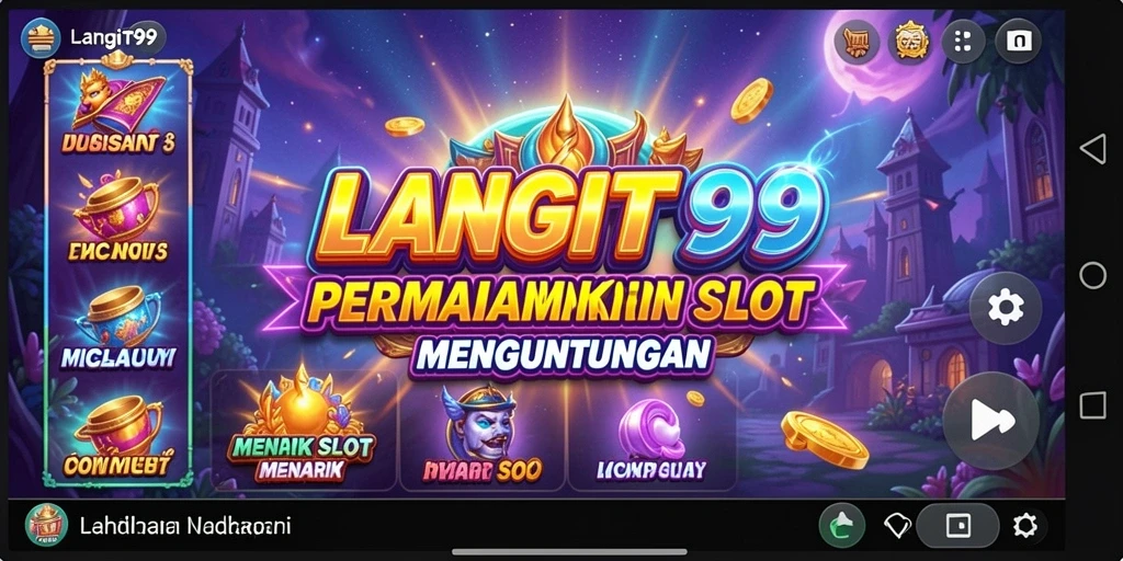 Screenshot utama LANGIT99 menunjukkan gameplay Slot yang seru dan penuh aksi.