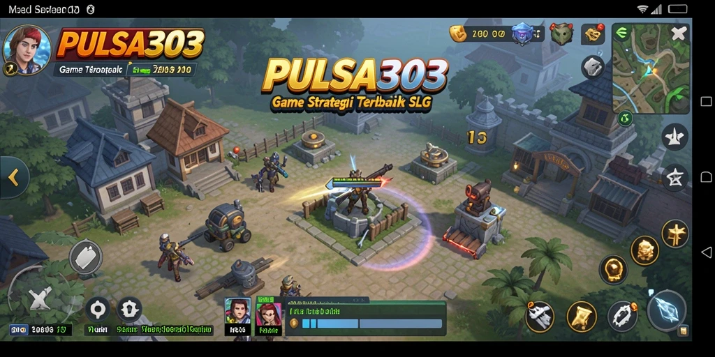 Screenshot menunjukkan interaksi strategis dalam permainan SLG.