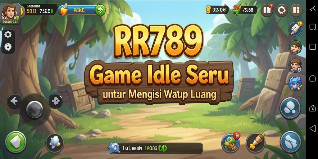 Screenshot gameplay RR789 menampilkan mekanika Idle yang menarik dan interaksi karakter.