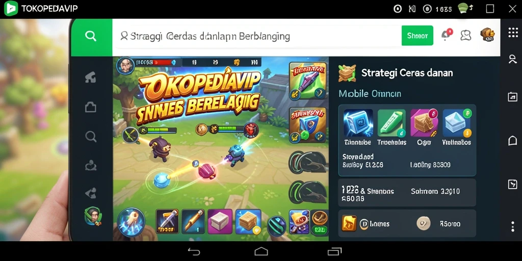 Gameplay TOKOPEDIAVIP dengan strategi belanja yang inovatif.